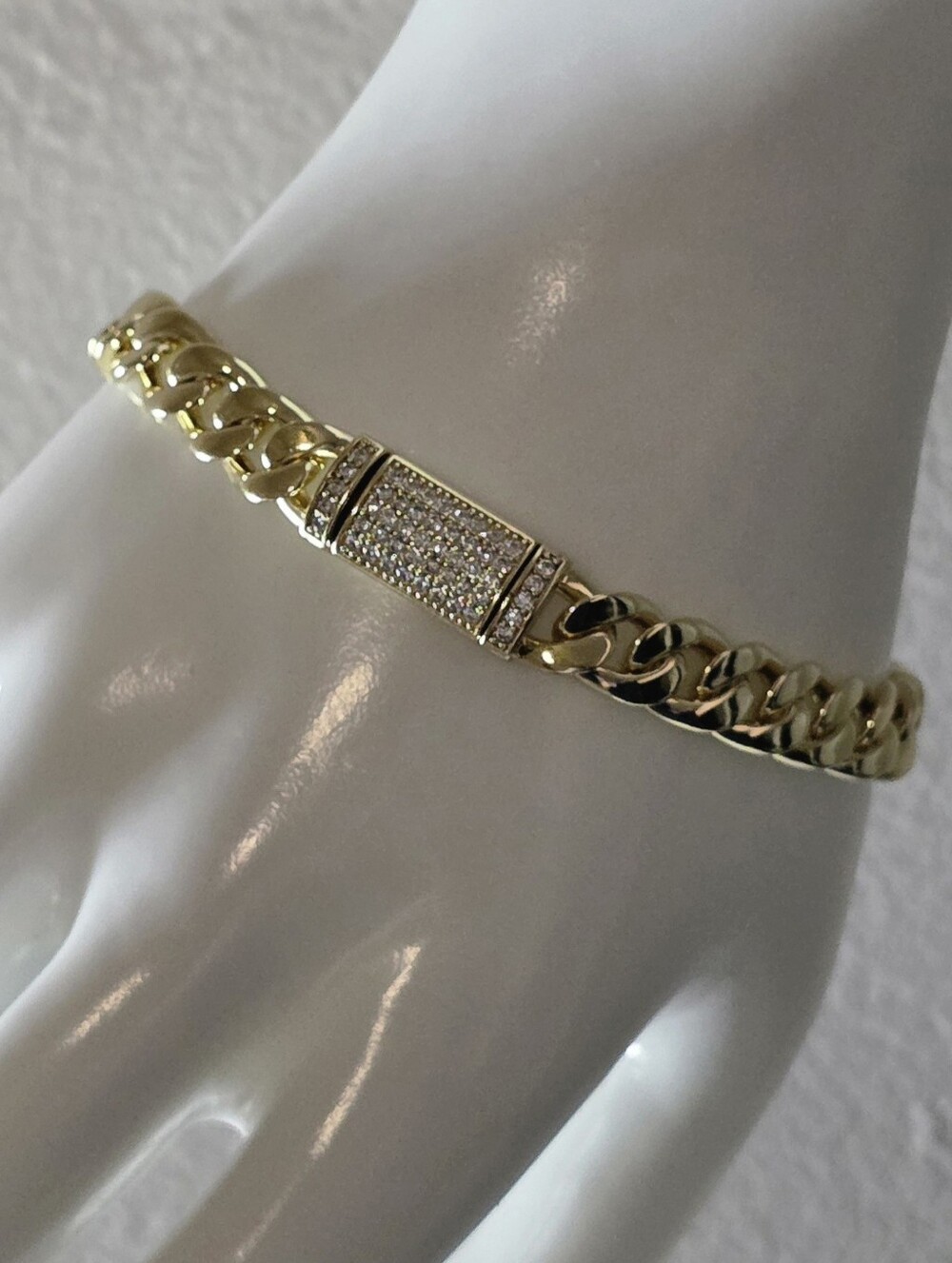 Cuban Link 7" Monaco Style Bracelet